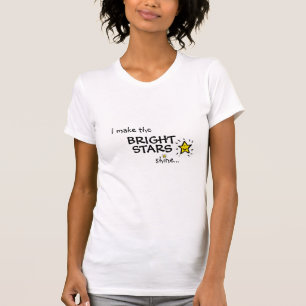 T-shirt je fais aux ÉTOILES LUMINEUSES l'éclat