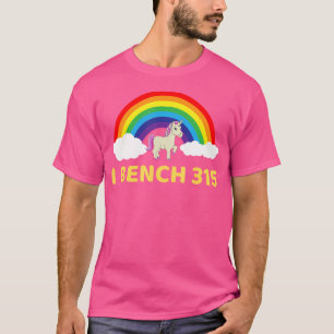 T-shirt Je fais banc 315 Presse Banc 315 Lb Club Bodybuild