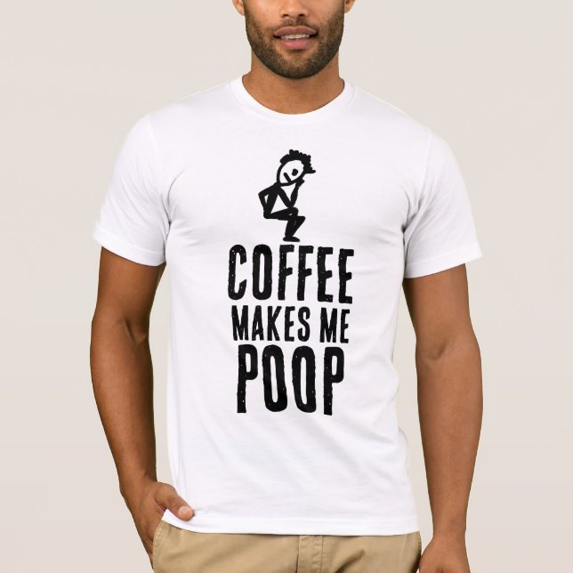T-SHIRT JE FAIS CAQUE GRÂCE AU CAFÉ (Devant)