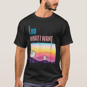 T-shirt Je Fais Ce Que Je Veux Amoureux des chats Drôle