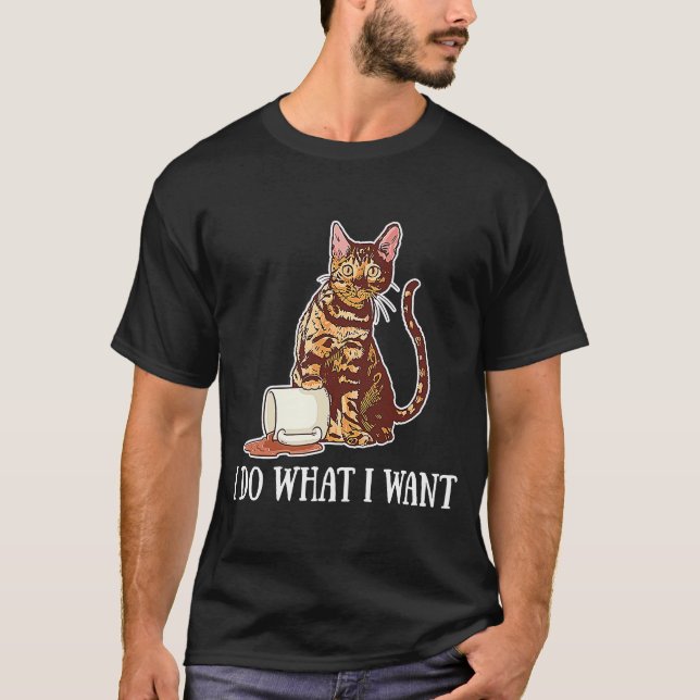 T-shirt Je Fais Ce Que Je Veux Chat 1 (Devant)