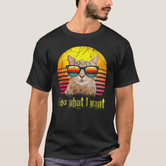T-shirt Je fais ce que je veux Chat Chat