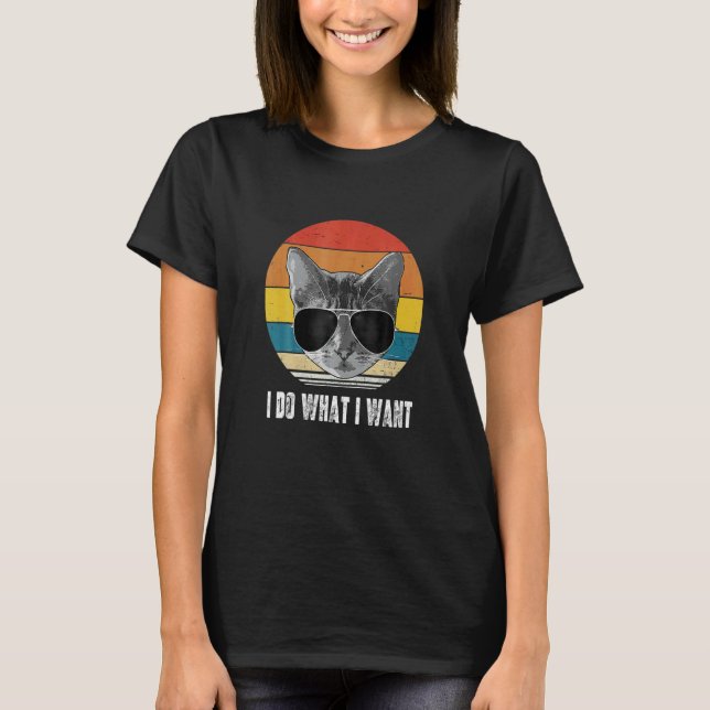 T-shirt Je Fais Ce Que Je Veux Chat Chat Chat (Devant)