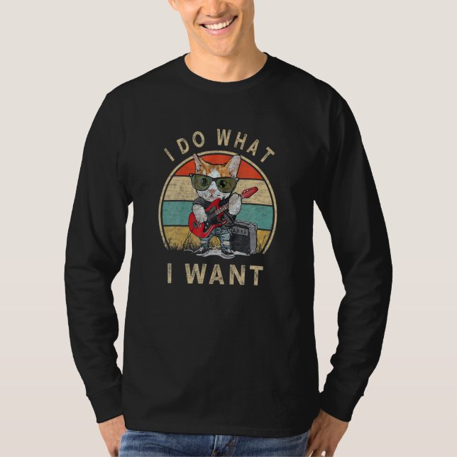 T-shirt Je Fais Ce Que Je Veux Chat Chat Chat (Devant)