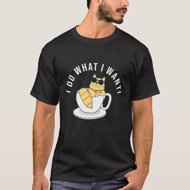 T-shirt Je Fais Ce Que Je Veux Chat Pur Chat (Devant)