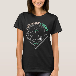 T-shirt Je fais ce que je veux chaton et chat mignon