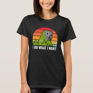 T-shirt Je fais ce que je veux le perroquet J'ai la tête d