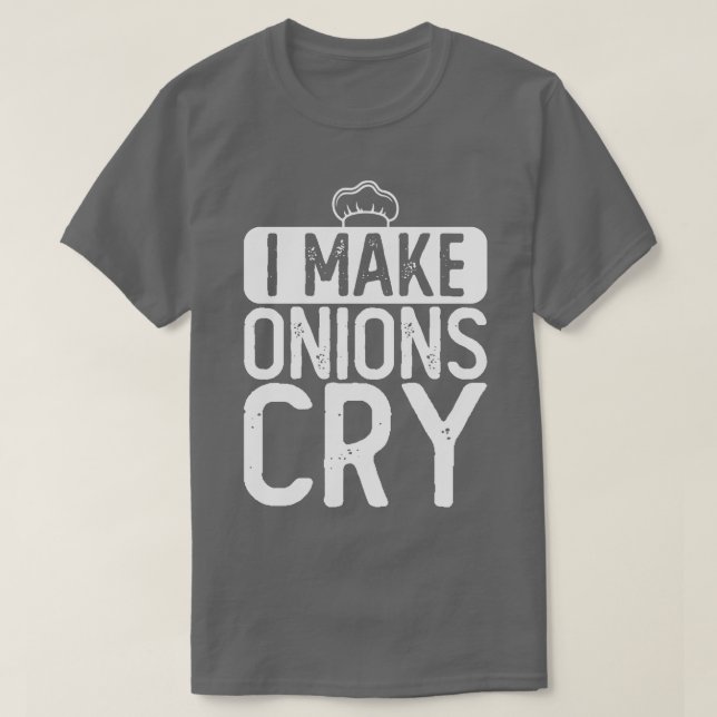 T-shirt Je fais cuire des oignons (Design devant)