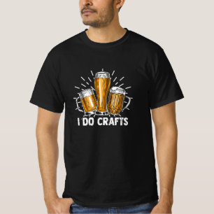 T-shirt Je fais de l'artisanat, de la bière, vintage, bra