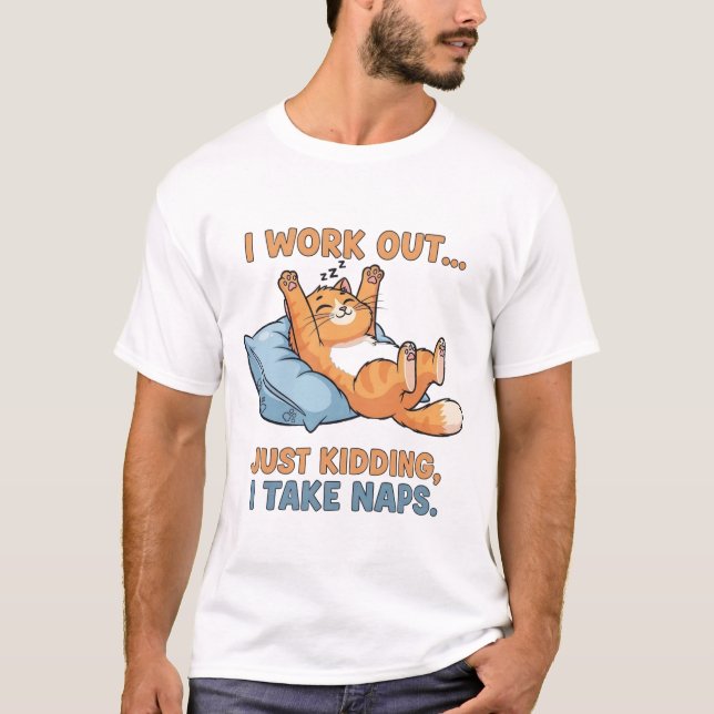 T-shirt Je fais de l'exercice… Je plaisante, je fais des s (Devant)