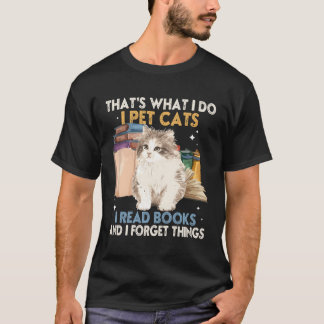 T-shirt Je Fais Des Chats Pour Animaux De Compagnie Je Lis