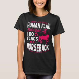 T-shirt Je Fais Des Drapeaux Sur Une Voûte À Cheval