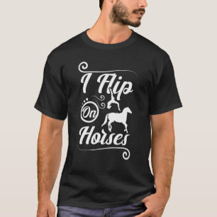 T-shirt Je fais des tonneaux sur des chevaux