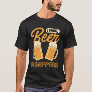 T-shirt Je Fais Disparaître La Bière Drôle