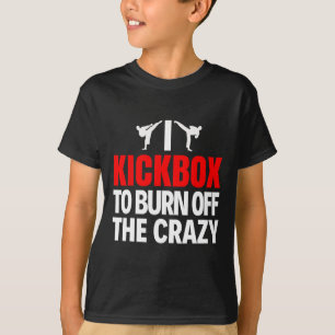 T-shirt Je fais du kickbox pour évacuer l'énergie folle dr