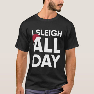 T-shirt Je fais du traîneau toute la journée