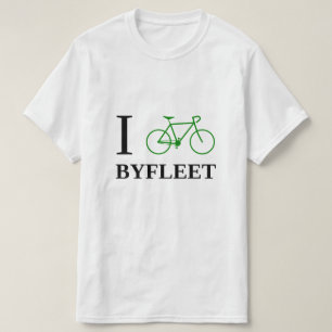 T-shirt Je fais du vélo BYFLEET (l'icône verte de