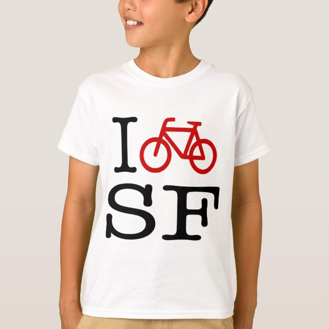 T-shirt Je fais du vélo SF (Devant)