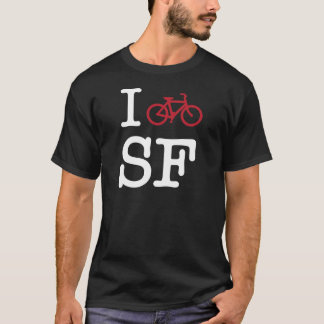 T-shirt Je fais du vélo SF (faire du vélo de coutume SF)