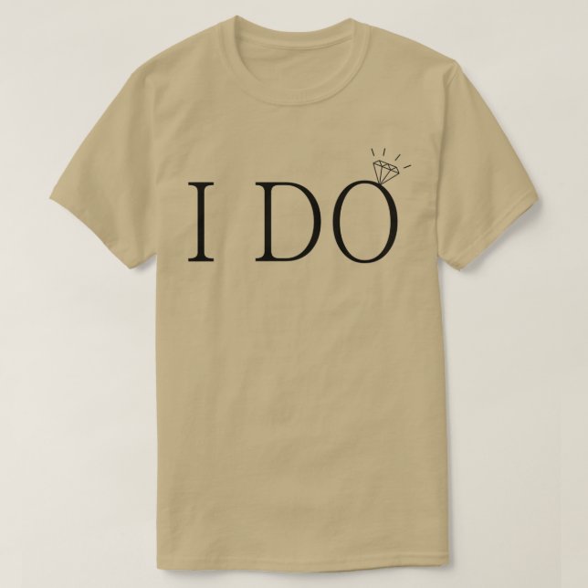 T-shirt Je fais la mariée diamant 1 (Design devant)