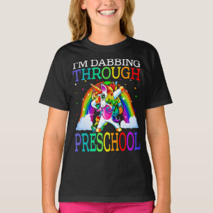 T-shirt Je fais le plein à travers l'Unicorne préscolaire