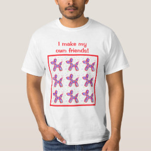 T-shirt Je Fais Mes Propres Amis Chiens De Balloon Twister