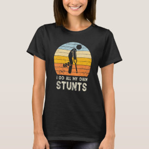 T-shirt Je fais mes propres cascades Jambe os cassé