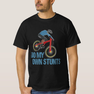 T-shirt Je Fais Mes Propres Stunts VTT