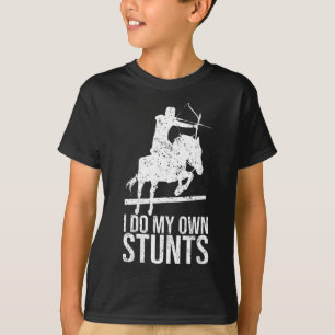 T-shirt Je Fais Mes Propres Têtes Chemise Tir à l'Arc À Ch