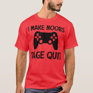 T-shirt Je Fais Noobs Rage Quit Funny Joueur Gaming Video 