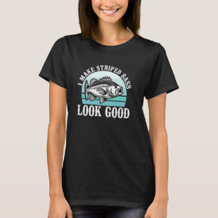 T-shirt Je fais paraître les bars rayés bien en eau douce