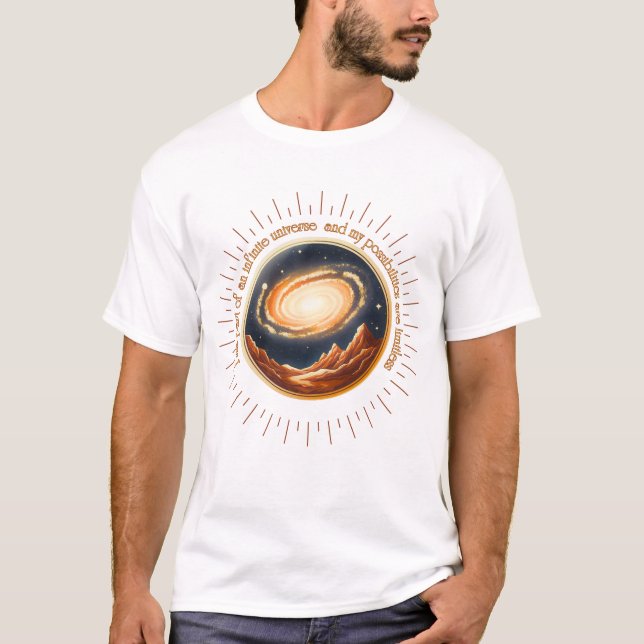 T-shirt Je fais partie d'un univers infini. (Devant)