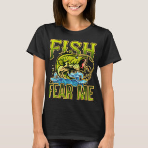T-shirt Je fais peur aux poissons Drôle de pêche à la bass