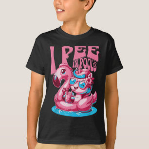 T-shirt Je fais pipi dans les piscines Blague de natation