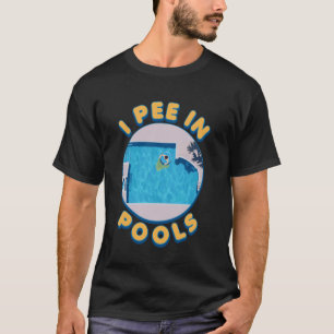 T-shirt Je fais pipi dans les piscines Embarrassant Drôle