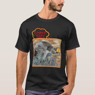 T-shirt Je fais pleuvoir Rainmaker Cat Money graphique