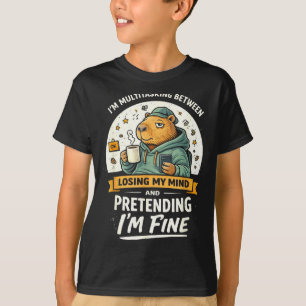 T-shirt Je fais plusieurs choses à la fois entre perdre la