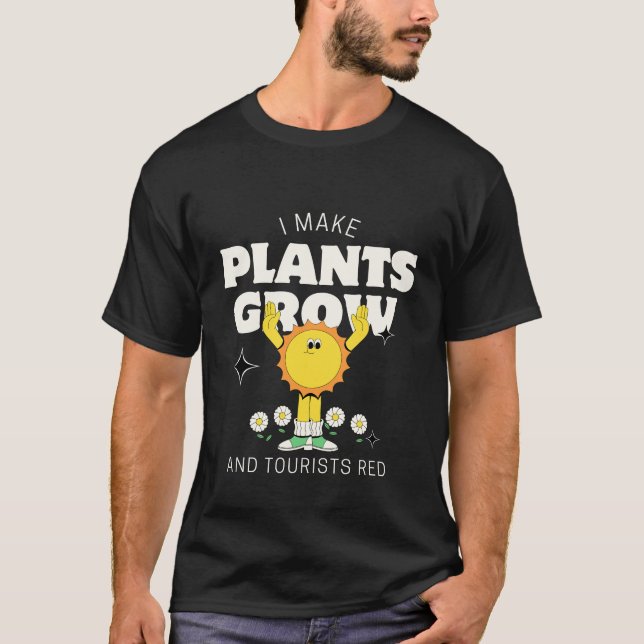 T-shirt Je fais pousser les plantes (Devant)