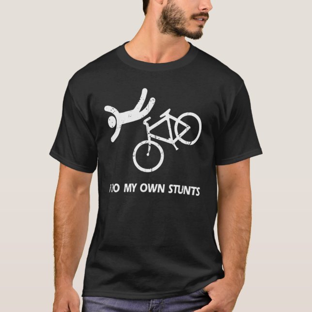 T-shirt Je Fais Tous Mes Propres Pieds Dark Bike Adulte Et (Devant)
