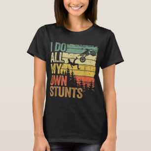 T-shirt Je Fais Tous Mes Propres Têtes Motocross Papa Bike