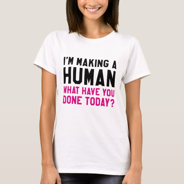 T-shirt Je fais un être humain (Devant)