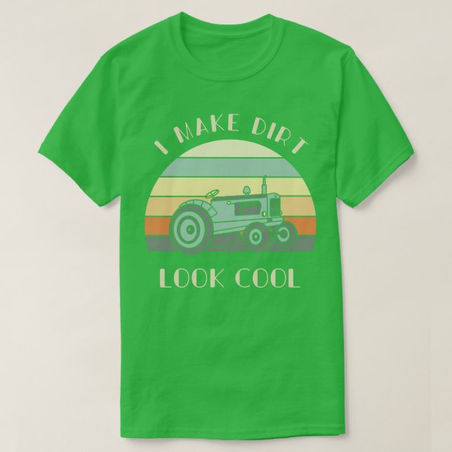 T-shirt Je fais un regard droit Cool Tracteur Lover fermie (Design devant)