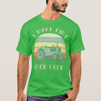 T-shirt Je fais un regard droit Cool Tracteur Lover fermie