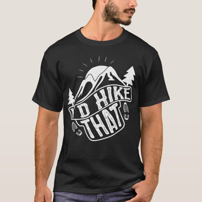 T-shirt Je ferais cette randonnée drôle (Devant)