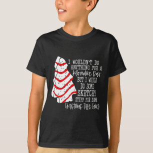 T-shirt Je ferais des trucs Sketchy pour un arbre de Noël