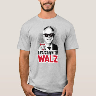T-shirt Je fête avec Tim Walz