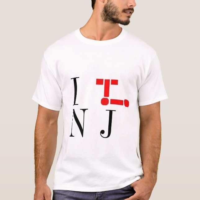 T-shirt je file le nj (Devant)