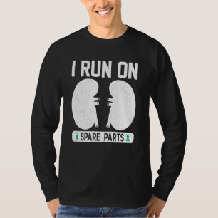 T-shirt Je fonctionne avec des pièces de rechange Maladie 
