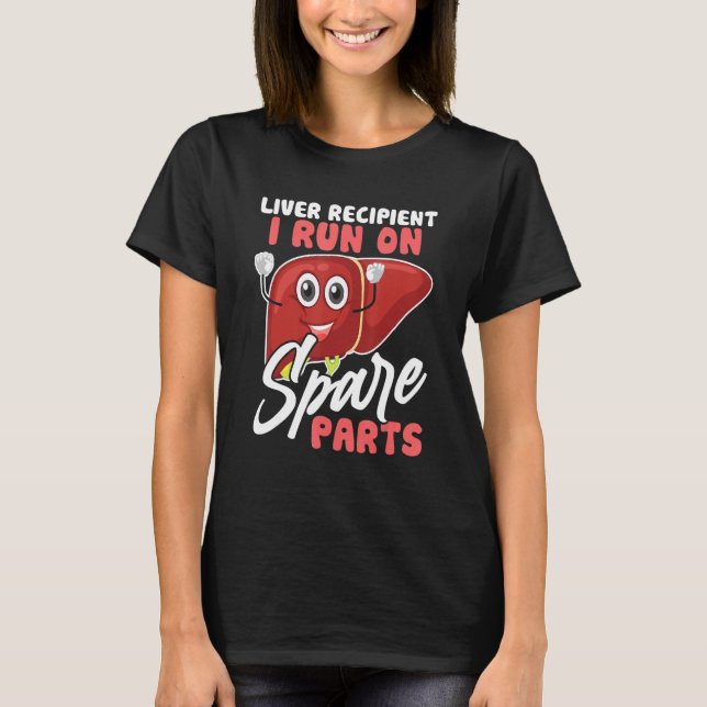 T-shirt Je fonctionne avec des pièces de rechange Survivan (Devant)