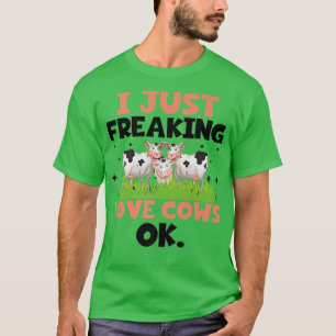 T-shirt Je Frappe Des Vaches D'Amour Ok éleveur De Bétail